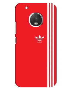 Чехол для Motorola MOTO G5 с картинкой «Красный минимализм Adidas»