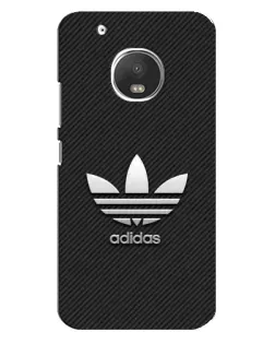 Чехол для Motorola MOTO G5 с картинкой «Adidas Карбоновая текстура»