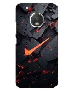 Чехол для Motorola MOTO G5 с картинкой «Nike — эффект разломов» Чехол для Motorola MOTO G5 с картинкой «Nike — эффект разломов»