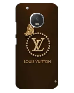Чехол для Motorola MOTO G5 с картинкой «LV — золотая печать»