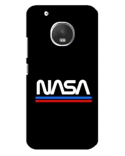 Чехол для Motorola MOTO G5 с картинкой «NASA — классика Red Blue»