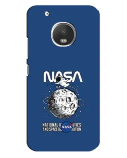 Чехол для Motorola MOTO G5 с картинкой «NASA — лунная миссия»
