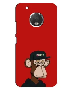 Чехол для Motorola MOTO G5 с картинкой «Bored Ape — красный фон» Чехол для Motorola MOTO G5 с картинкой «Bored Ape — красный фон»