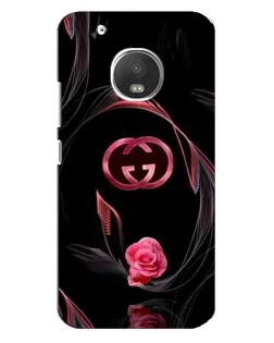 Чехол для Motorola MOTO G5 с картинкой «Gucci — неоновая роза»