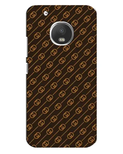 Чехол для Motorola MOTO G5 с картинкой «Gucci — золотые диагонали»