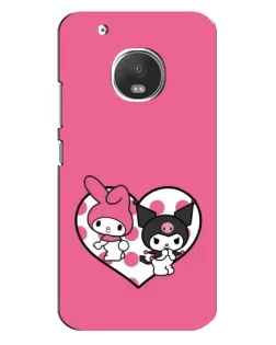 Чехол для Motorola MOTO G5 с картинкой «Kuromi и My Melody»