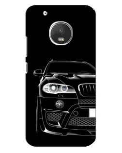 Чехол для Motorola MOTO G5 с картинкой «Темный силуэт BMW»