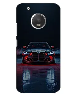 Чехол для Motorola MOTO G5 с картинкой «BMW на мокрой дороге»