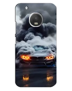 Чехол для Motorola MOTO G5 с картинкой «BMW в дыму»