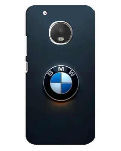Чехол для Motorola MOTO G5 с картинкой «Логотип BMW — минимализм»