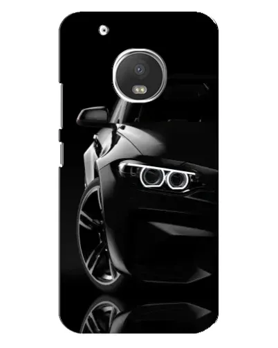 Чехол для Motorola MOTO G5 с картинкой «Черная BMW — профиль» Чехол для Motorola MOTO G5 с картинкой «Черная BMW — профиль»