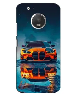 Чехол для Motorola MOTO G5 с картинкой «BMW — золотая эмблема»