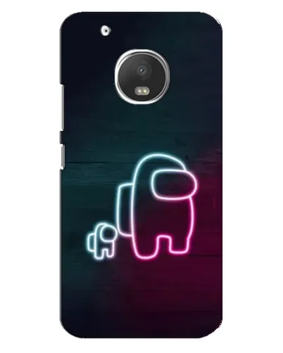 Чехол для Motorola MOTO G5 с картинкой «Among Us неон-арт» Чехол для Motorola MOTO G5 с картинкой «Among Us неон-арт»