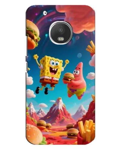 Чехол для Motorola MOTO G5 с картинкой «Космический фастфуд»