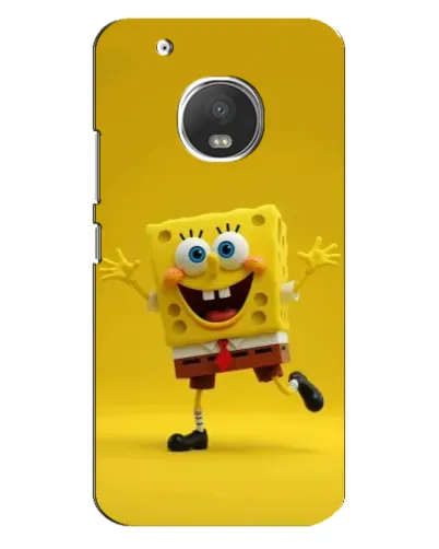 Чехол для Motorola MOTO G5 с картинкой «Позитивный Губка Боб»