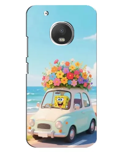 Чехол для Motorola MOTO G5 с картинкой «Автомобильное путешествие»