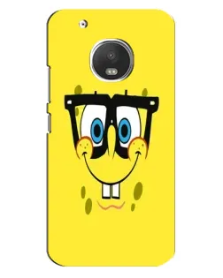 Чехол для Motorola MOTO G5 с картинкой «Минималистичный Спанч Боб»