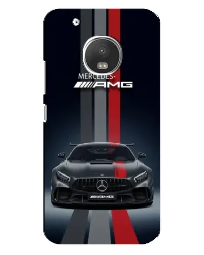Чехол для Motorola MOTO G5 с картинкой «Mercedes — белый карбон»