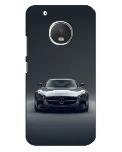 Чехол для Motorola MOTO G5 с картинкой «Mercedes на черном»