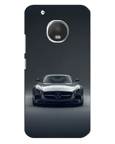 Чехол для Motorola MOTO G5 с картинкой «Mercedes на черном»