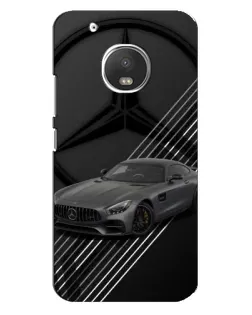 Чехол для Motorola MOTO G5 с картинкой «Mercedes AMG — графика»