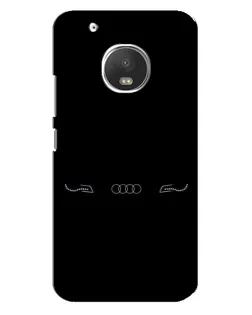Чехол для Motorola MOTO G5 с картинкой «Audi — световой подпись»
