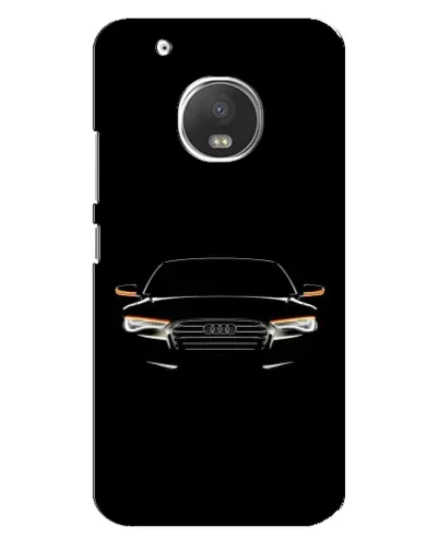 Чехол для Motorola MOTO G5 с картинкой «Audi — ночной контур»
