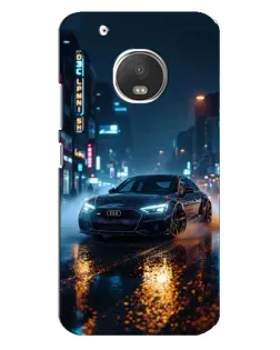 Чехол для Motorola MOTO G5 с картинкой «Ночной город и Audi» Чехол для Motorola MOTO G5 с картинкой «Ночной город и Audi»