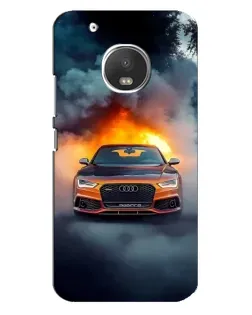 Чехол для Motorola MOTO G5 с картинкой «Audi в огненном дыму» Чехол для Motorola MOTO G5 с картинкой «Audi в огненном дыму»