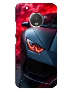Чехол для Motorola MOTO G5 с картинкой «Lamborghini красное сияние»