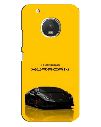 Чехол для Motorola MOTO G5 с картинкой «Lamborghini Huracan черный»