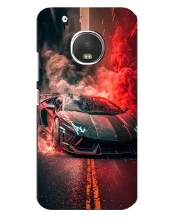 Чехол для Motorola MOTO G5 с картинкой «Lamborghini красный дым» Чехол для Motorola MOTO G5 с картинкой «Lamborghini красный дым»