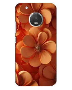 Чехол для Motorola MOTO G5 с картинкой «Оранжевый макро цветок»