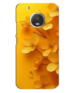 Чехол для Motorola MOTO G5 с картинкой «Золотые лепестки»