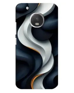 Чехол для Motorola MOTO G5 с картинкой «Объемные черно-белые ленты» Чехол для Motorola MOTO G5 с картинкой «Объемные черно-белые ленты»