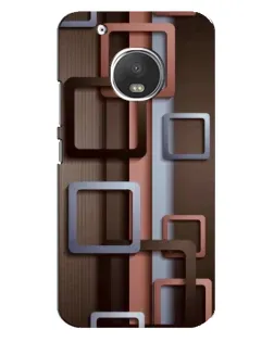 Чехол для Motorola MOTO G5 с картинкой «Коричневые объемные квадраты» Чехол для Motorola MOTO G5 с картинкой «Коричневые объемные квадраты»