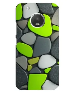 Чехол для Motorola MOTO G5 с картинкой «Яркая неоновая галька»