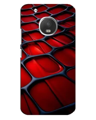 Чехол для Motorola MOTO G5 с картинкой «Красная глянцевая сетка»