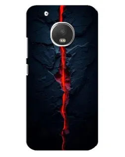 Чехол для Motorola MOTO G5 с картинкой «Kрасная лавовая трещина»