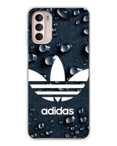 Чехол для Motorola MOTO G52 с картинкой «Adidas Trefoil Blue»