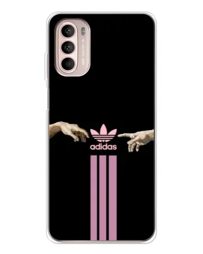 Чехол для Motorola MOTO G52 с картинкой «Adidas Hands»