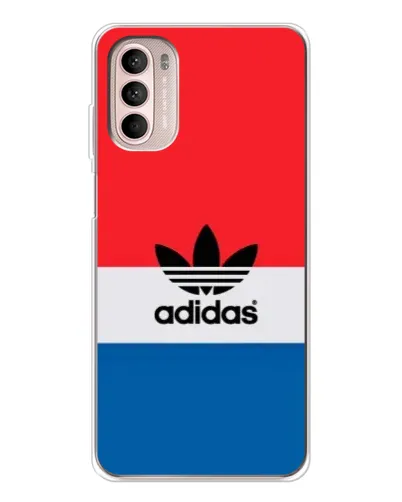 Чехол для Motorola MOTO G52 с картинкой «Ретро блоки Adidas»