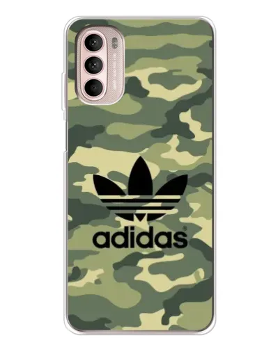 Чехол для Motorola MOTO G52 с картинкой «Милитари стиль Adidas»