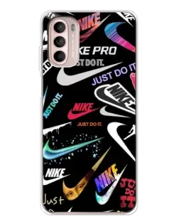 Чехол для Motorola MOTO G52 с картинкой «Nike — роскошь»