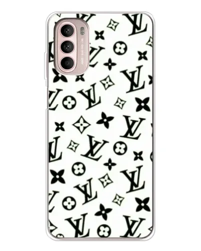 Чехол для Motorola MOTO G52 с картинкой «Монохромный хаос LV»