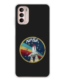 Чехол для Motorola MOTO G52 с картинкой «NASA — эмблема миссии»