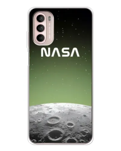 Чехол для Motorola MOTO G52 с картинкой «NASA — лунный градиент»