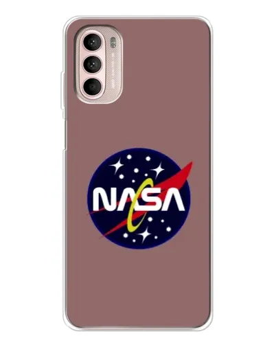 Чехол для Motorola MOTO G52 с картинкой «NASA — ретро космос»