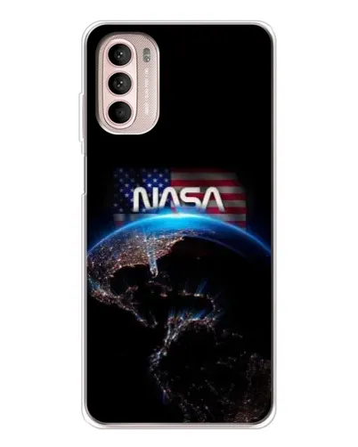 Чехол для Motorola MOTO G52 с картинкой «Земля из космоса NASA»