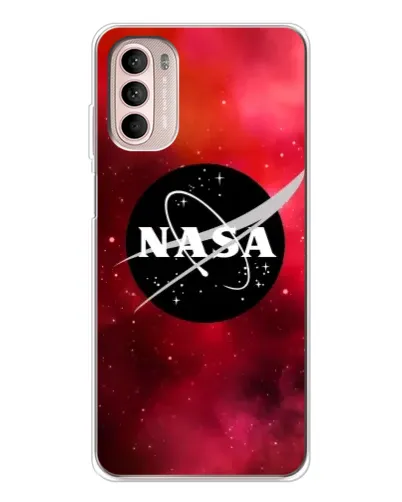 Чехол для Motorola MOTO G52 с картинкой «NASA — красная туманность»